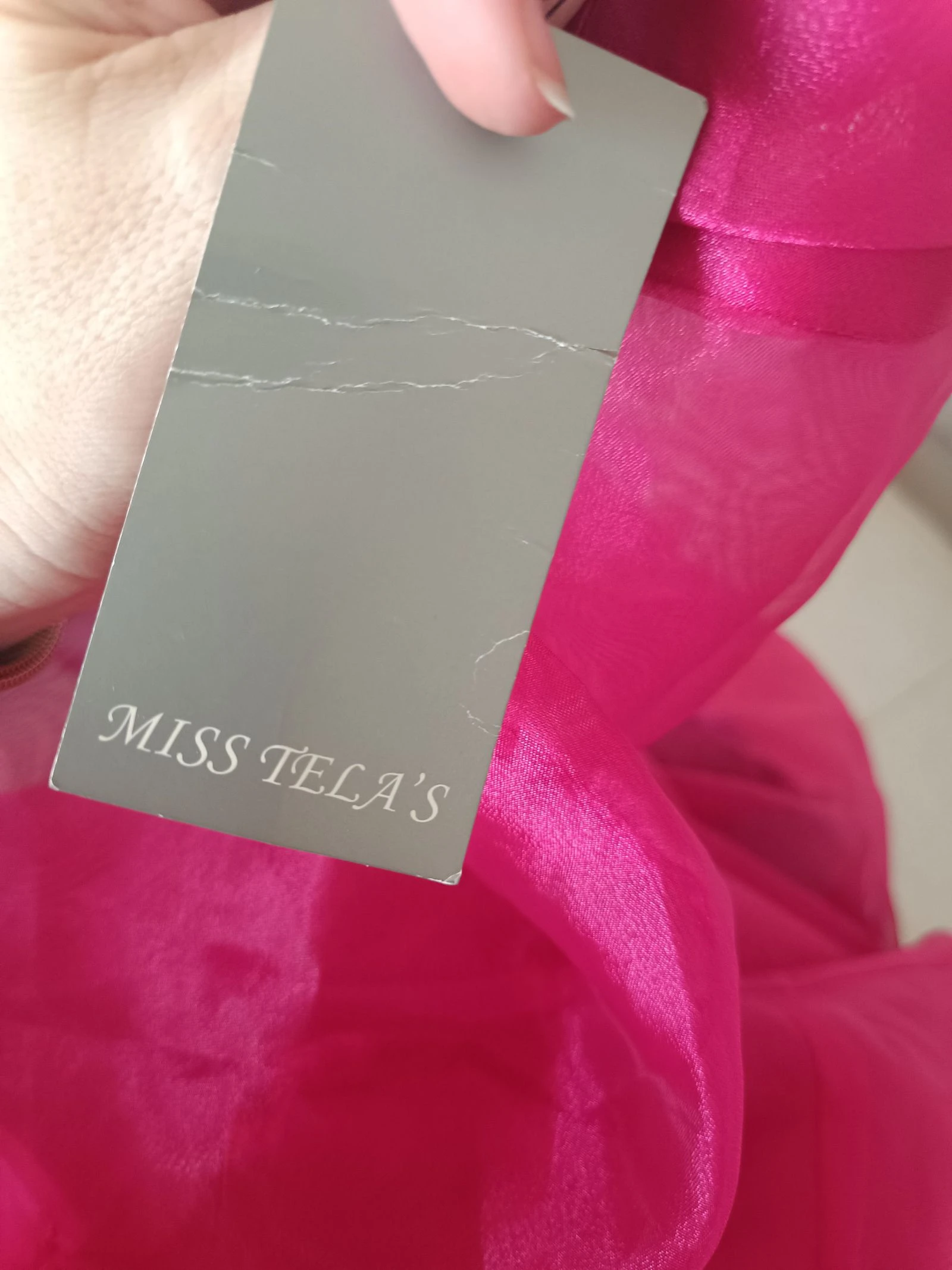 Sobretodo abrigo organza fucsia fiesta Miss Tela's T. 44 (NUEVO) – photo 7